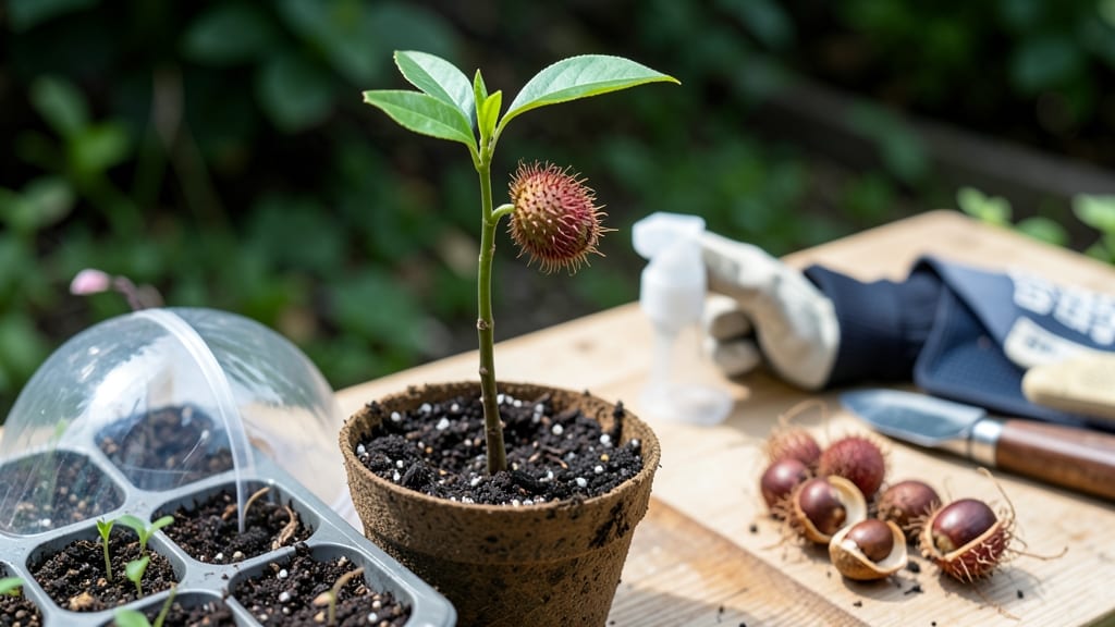 Rambutan Seed Germination: Moisture-Controlled Sprouting in 21 Days