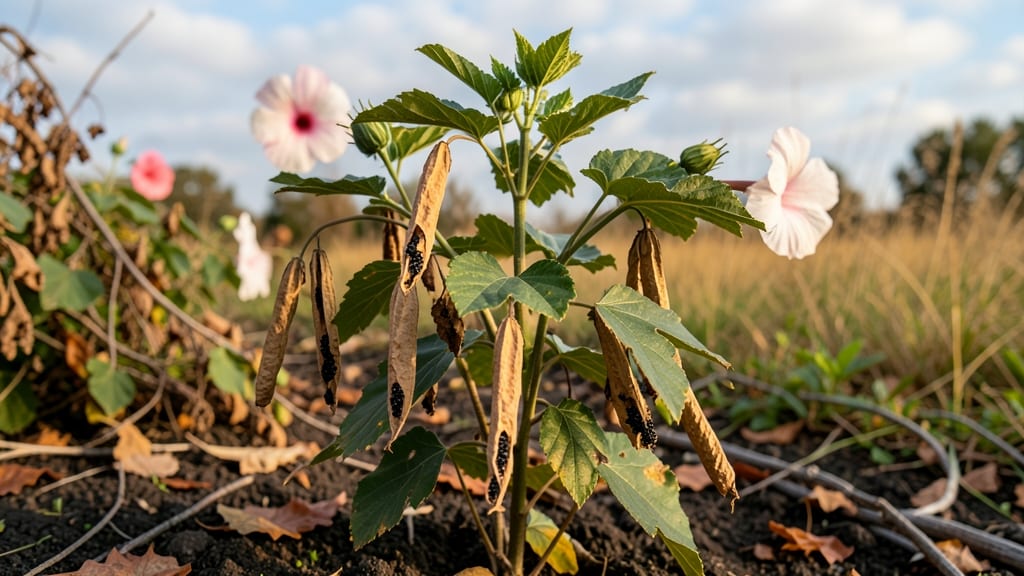 Hardy Hibiscus Seed Pods: Cold-Stressed Viability Test for Next Year’s Blooms