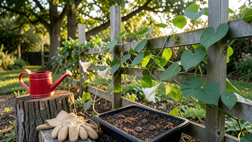 Moonflower Seeds Grow A Garden: Stress-Free Blooms in 60 Days
