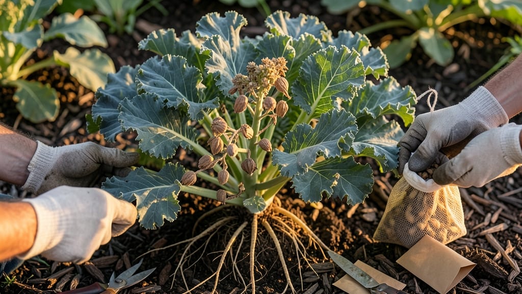 Kale Seed Pods: Twist-Free Harvesting for Viable Year-Round Saving