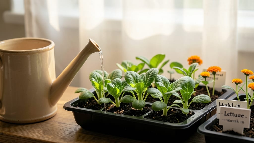 How to Water Seed Trays: Mist-and-Cover Method for Even Germination