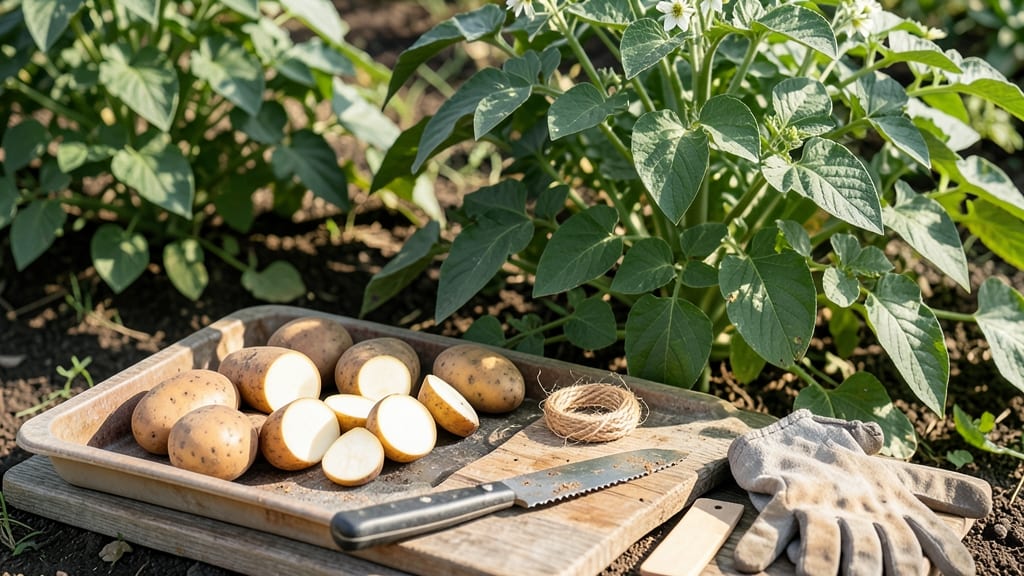 Cutting Seed Potatoes: Precision Chitting for Vigorous Sprouts
