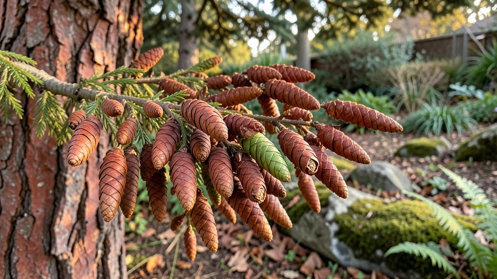 Cedar Tree Seed Pods: Cold-Stressed Blooms for Next Year's Growth