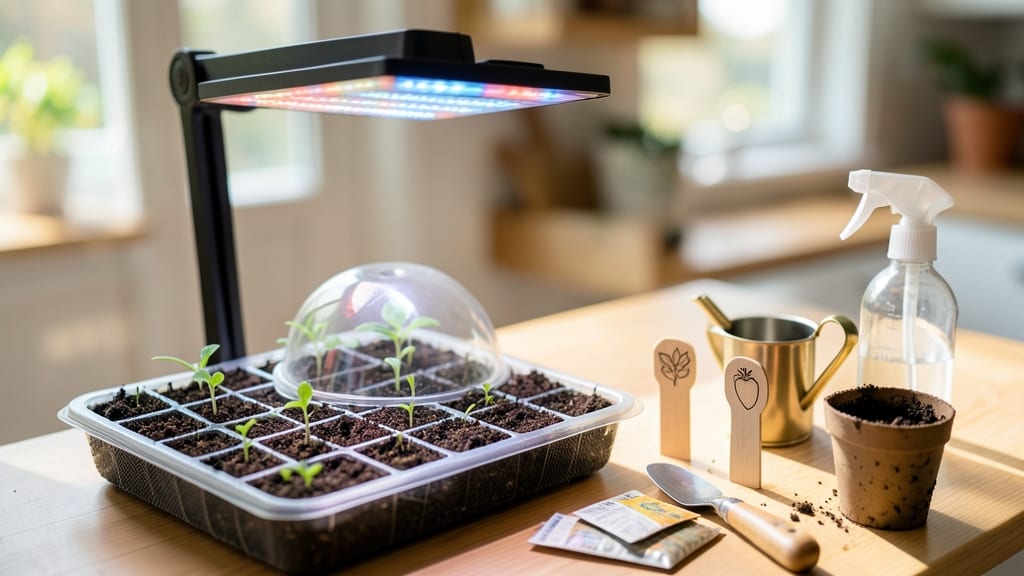 Seed Starting Kit With Light: Grow Stronger Seedlings Faster