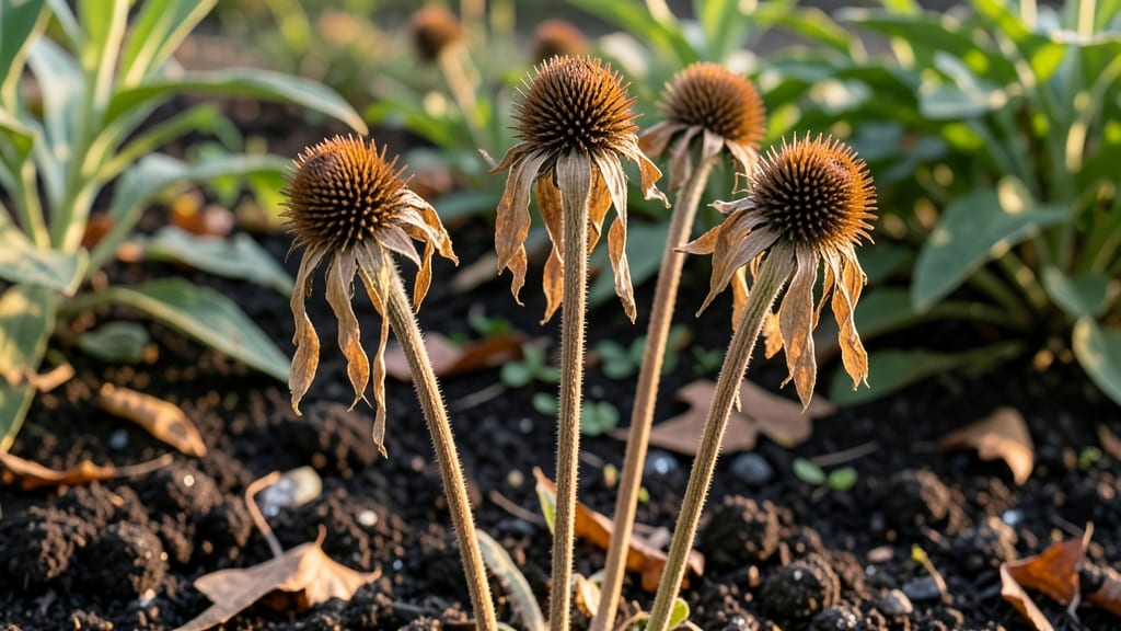 Coneflower Seed Heads: Dry and Pop Open Naturally for Easy Seed Collection