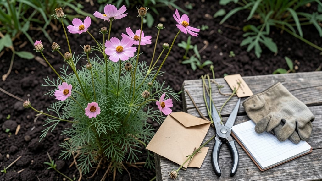 Cosmos Seed Collection: Stress-Free Pod Splitting for Zero-Waste Harvesting
