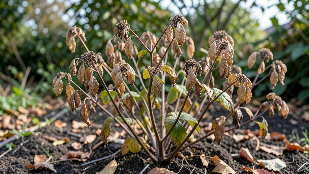 Hydrangea Seed Pods: Cold-Stressed Viability Test Before Drying