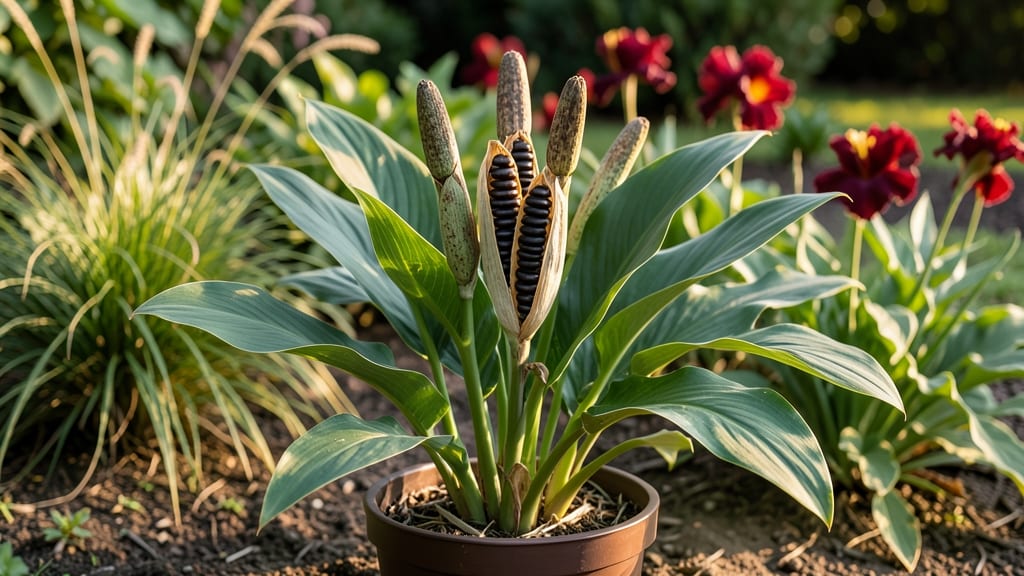 Canna Plant Seed Pods: Cold-Stressed Viability Test for Next Year’s Blooms